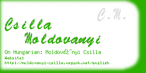 csilla moldovanyi business card